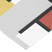 Mondriaan schilderend rood vlak Geel zwart Geel Bl Tafelkleed (Gekanteld)