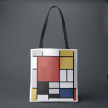 Mondriaan schilderend rood vlak Geel zwart Geel Bl Tote Bag<br><div class="desc">De samenstelling met Large Red Plane, Yellow, Black, Grey en Blue Piet Mondrian begon de definitieve abstracte schilderijen te creëer in de jaren 20 waarvoor hij het meest bekend staat. Hij hield zijn palet beperkt tot wit, zwart en grijs naast de drie primaire kleuren, rood, geel en blauw. Zijn samenstellingen...</div>