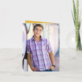 Mondriaan Simple Color Blocks Afstuderen Foto Bedankkaart (Achterkant)