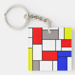 Mondriaan Sleutelhanger