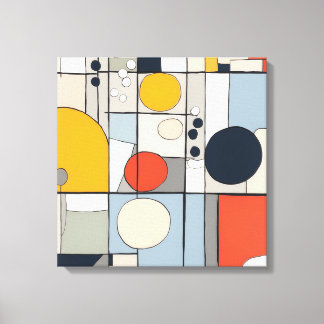 "Mondriaan-stijl canvas art 2"