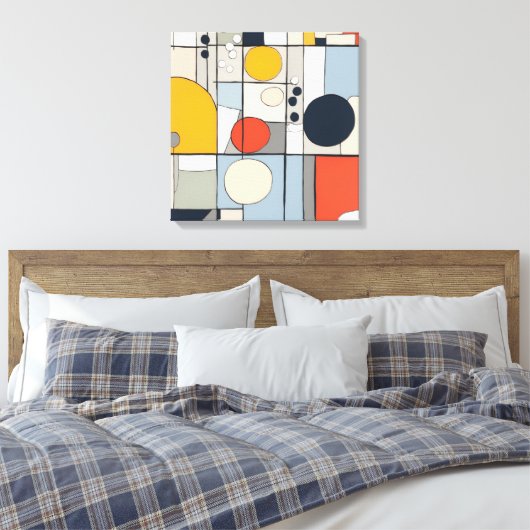 "Mondriaan-stijl canvas art 2" (Insitu (Slaapkamer))