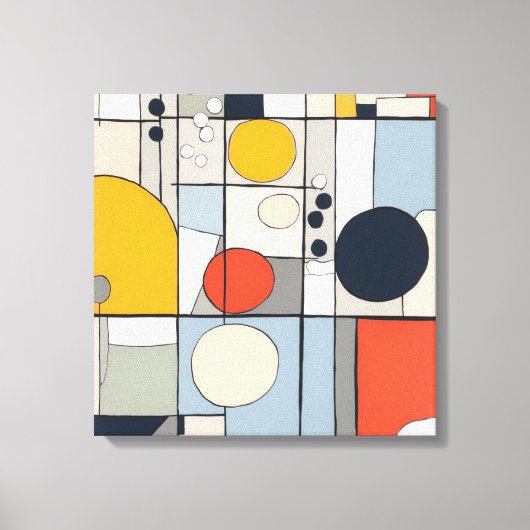 "Mondriaan-stijl canvas art 2" Afdruk (Voorkant)