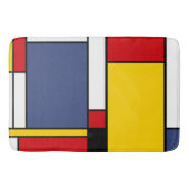 Mondriaan Stijl Modern Abstract Kunstontwerp Badmat (Voorkant)