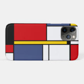 Mondriaan Stijl Modern Abstract Kunstontwerp Case-Mate iPhone Case (Achterkant (horizontaal))