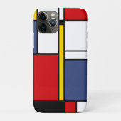 Mondriaan Stijl Modern Abstract Kunstontwerp Case-Mate iPhone Case (Achterkant)