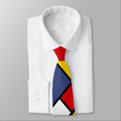 Mondriaan Stijl Modern Abstract Kunstontwerp Stropdas (Gebonden)