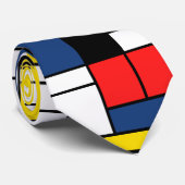 Mondriaan Stijl Stropdas - Dig het! (Opgerold)