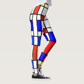 Mondriaan Stijlnieuwe Kunst Leggings (Rechts)