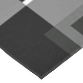 Mondriaan stijlpatroon zwart wit grijs geometrisch tafelkleed (Gekanteld)