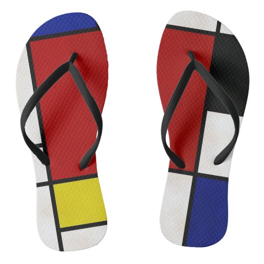 Mondriaan Teenslipper Teenslippers (Voetbed)