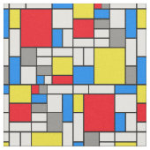 Mondriaan thema Fabric Stof (Close Up)