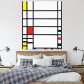 MONDRIAAN - TRAFALGAR PLEIN - 1939-1943 - De Stijl Canvas Afdruk (Insitu (Slaapkamer))