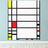 MONDRIAAN - TRAFALGAR PLEIN - 1939-1943 - De Stijl Canvas Afdruk (Insitu (Houten vloer))