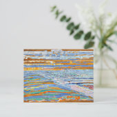 Mondriaan - Uitzicht van de Duinen met Beach en Pi Briefkaart (Staand voorkant)