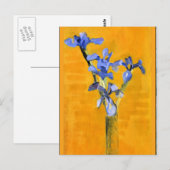 Mondriaan - Vase van Irises op tafel Briefkaart (Voorkant / Achterkant)