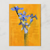 Mondriaan - Vase van Irises op tafel Briefkaart (Voorkant)