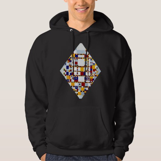 Mondriaan Victory Boogie Woogie Neo Plasticism Abs Hoodie (Voorkant)