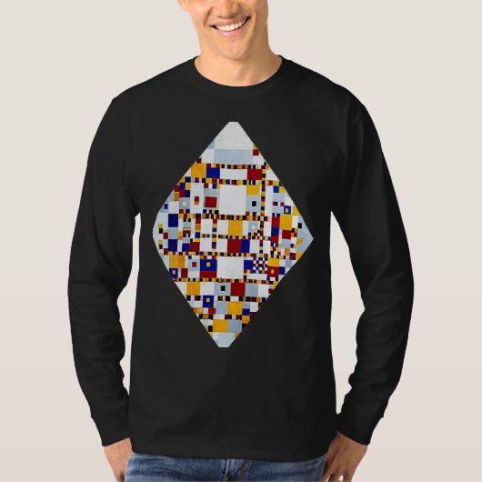 Mondriaan Victory Boogie Woogie Neo Plasticism Abs T-shirt (Voorkant)