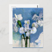 Mondriaan - Witte Irises Briefkaart (Voorkant / Achterkant)
