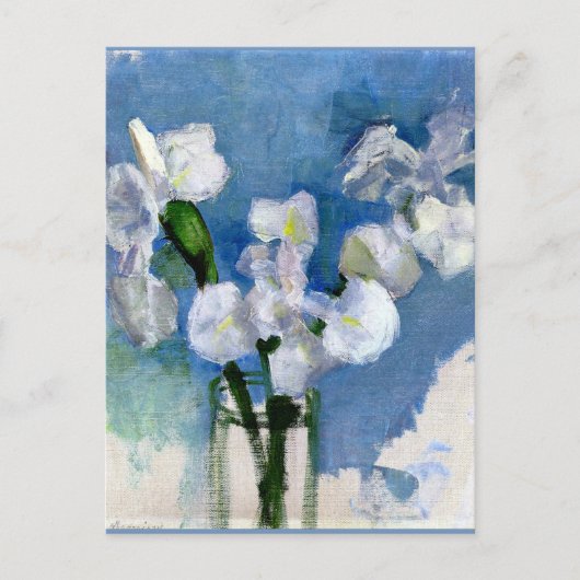 Mondriaan - Witte Irises Briefkaart (Voorkant)