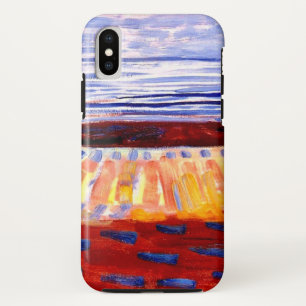 Mondriaan - Zee na zonsondergang, kleurrijk schild Case-Mate iPhone Case