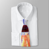 Mondriaan - Zee na zonsondergang, kleurrijk schild Stropdas (Gebonden)