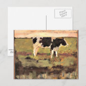 Mondriaan - Zwarte en Witte Heifer, kunstwerk 1904 Briefkaart (Voorkant / Achterkant)