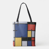 Mondriaan's Box Canvas tas - Bold Style in alle op (Achterkant)