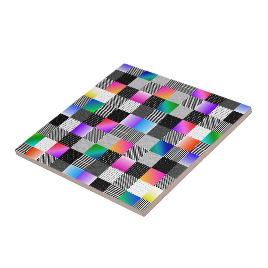 Mondriaanse Couture Tegeltje (Zijkant)