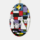 Mondriaanse nationaliteit - De Stijl - neoplastici Keramisch Ornament (Links)