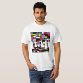 Mondriaanse nationaliteit - De Stijl - neoplastici T-shirt (Voorkant volledig)