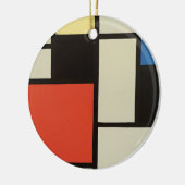 Mondriaanse samenstelling Moderne Abstracte schild Keramisch Ornament (Links)