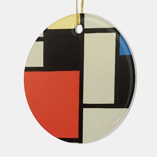 Mondriaanse samenstelling Moderne Abstracte schild Keramisch Ornament (Links)