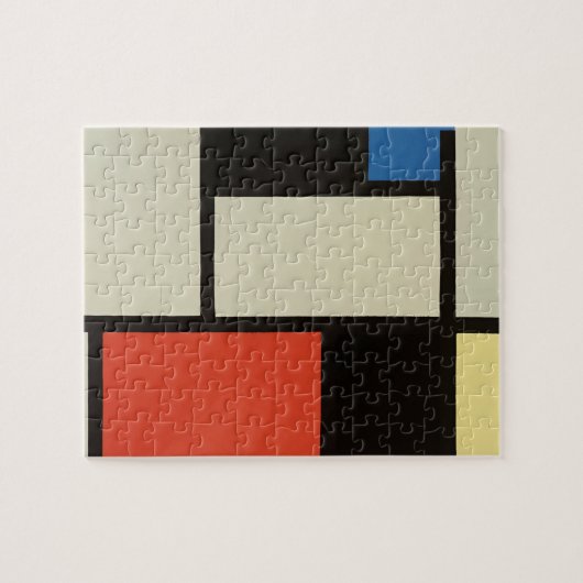 Mondriaanse samenstelling Moderne Abstracte schild Legpuzzel (Horizontaal)