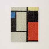 Mondriaanse samenstelling Moderne Abstracte schild Legpuzzel (Verticaal)