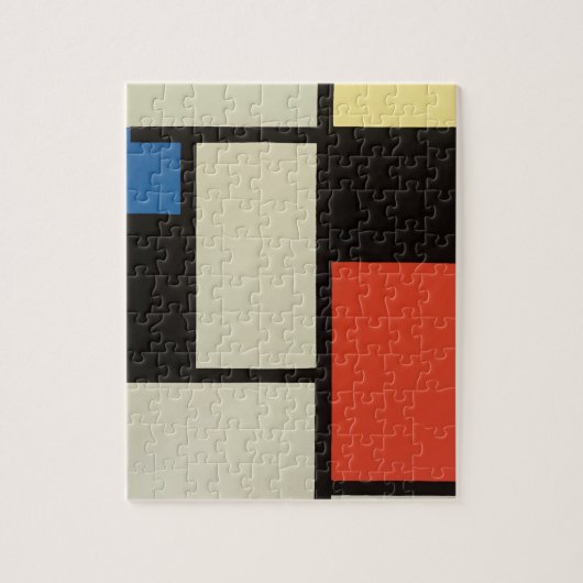 Mondriaanse samenstelling Moderne Abstracte schild Legpuzzel (Verticaal)