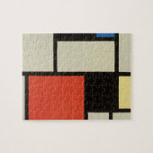 Mondriaanse samenstelling Moderne Abstracte schild Legpuzzel (Horizontaal)