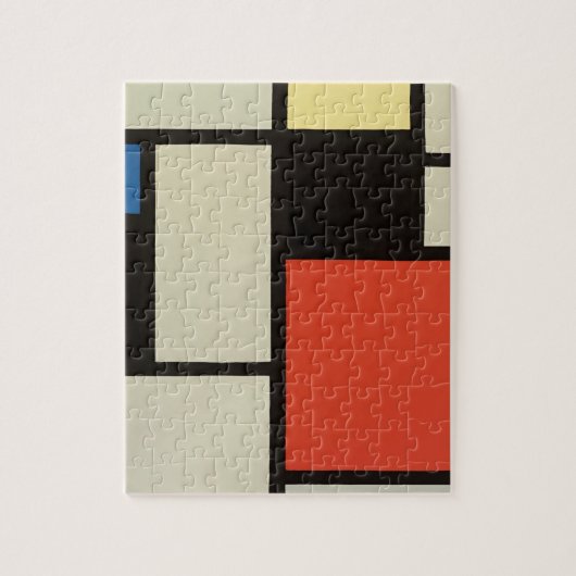 Mondriaanse samenstelling Moderne Abstracte schild Legpuzzel (Verticaal)