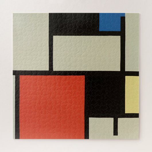 Mondriaanse samenstelling Moderne Abstracte schild Legpuzzel (Horizontaal)