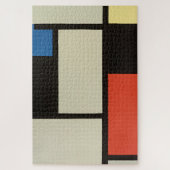 Mondriaanse samenstelling Moderne Abstracte schild Legpuzzel (Verticaal)