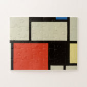 Mondriaanse samenstelling Moderne Abstracte schild Legpuzzel (Horizontaal)