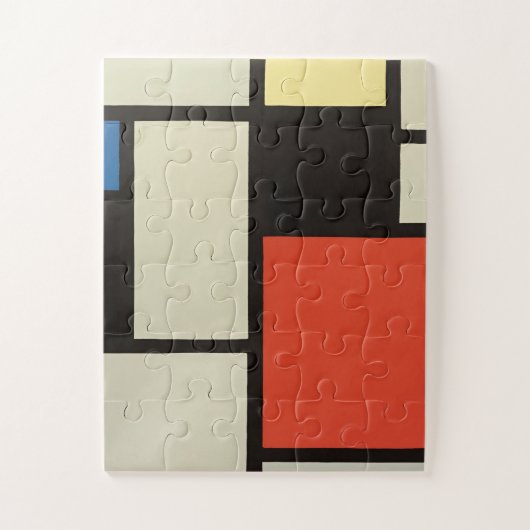 Mondriaanse samenstelling Moderne Abstracte schild Legpuzzel (Verticaal)