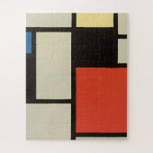 Mondriaanse samenstelling Moderne Abstracte schild Legpuzzel (Verticaal)
