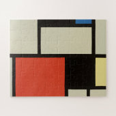 Mondriaanse samenstelling Moderne Abstracte schild Legpuzzel (Horizontaal)