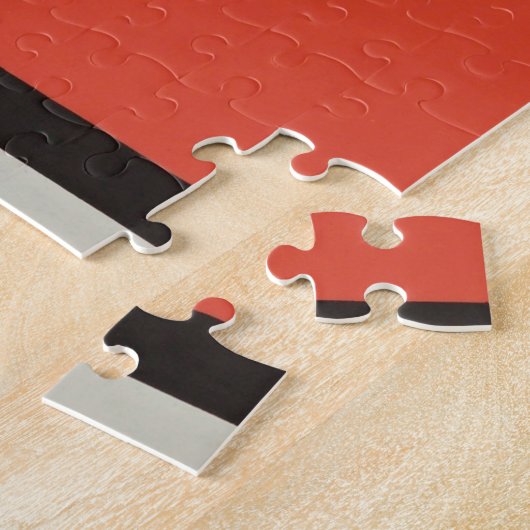 Mondriaanse samenstelling Moderne Abstracte schild Legpuzzel (Zijkant)