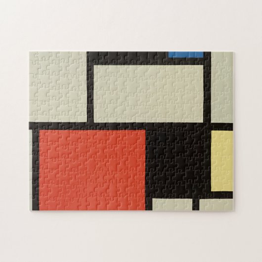 Mondriaanse samenstelling Moderne Abstracte schild Legpuzzel (Horizontaal)
