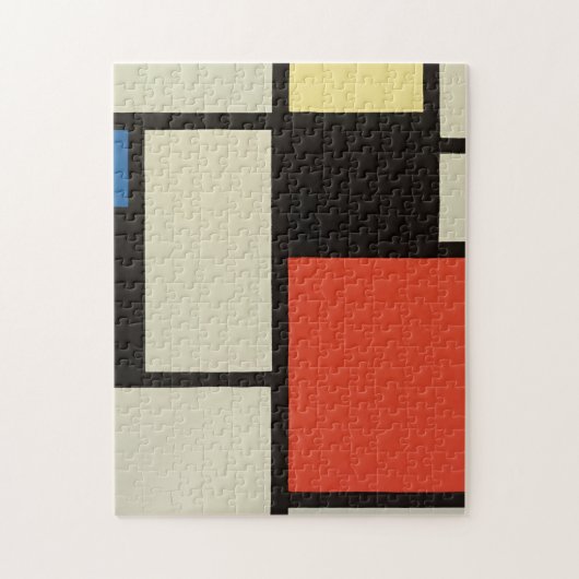 Mondriaanse samenstelling Moderne Abstracte schild Legpuzzel (Verticaal)
