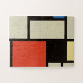 Mondriaanse samenstelling Moderne Abstracte schild Legpuzzel (Horizontaal)