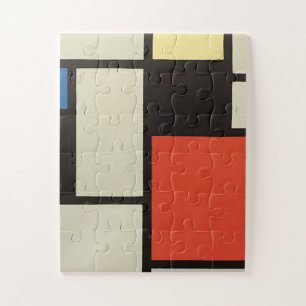 Mondriaanse samenstelling Moderne Abstracte schild Legpuzzel